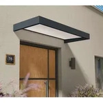 Palram - Canopia Metall Vordach Sophia Opal 2150 | Anthrazit | 95x215x17 cm -