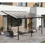 Westmann Alu Terrassen&uuml;berdachung Bruce 435 | Schwarz | 300x435x270 cm - Schwarz
