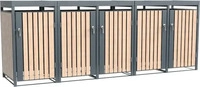 Westmann WMHHWTC-65, Westmann Metall M&uuml;lltonnenbox Planta | 5x240 L | M&uuml;lltonnenbox