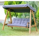 Westmann Holz Hollywoodschaukel Pera 2000 | Anthrazit | 203x116x180 cm - Anthrazit