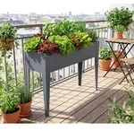 Westmann Vedura L | Metall Balkon Hochbeet | Anthrazit - Anthrazit