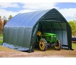 ShelterLogic Folien Zeltgarage Ger&auml;tehaus | Gr&uuml;n | 610x390x370 cm - Gr&uuml;n