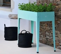 Herstera Garden HG08901201, Herstera Garden Metall Hochbeet Urban | Mint | 100x40x84