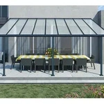 Palram - Canopia Aluminium Terrassen&uuml;berdachung Sierra | Anthrazit | 299x555x305 cm