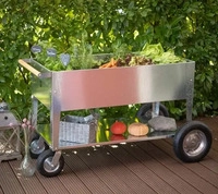 Herstera Garden HG08936801, Herstera Garden Metall Hochbeet Swivel | Silber 