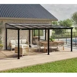 Sojag Aluminium Terrassen&uuml;berdachung St. Barth 1216 | Anthrazit | 363x483x240 cm -