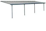 Palram - Canopia Aluminium Terrassen&uuml;berdachung Feria | Anthrazit | 295x915x305 cm -