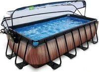 Exit DTG30.37.42.10, Exit Aufstellpool Framepool | Braun | 400x200x100 cm Braune