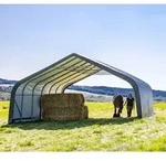 ShelterLogic Folien Weidezelt Zeltgarage Run-In-Shed | Gr&uuml;n | 730x670x380 cm - Gr&uuml;n