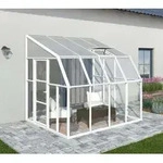 Rion Kunststoff Anlehngew&auml;chshaus Sun Room 44 | Wei&szlig; | 260x258x266 cm 