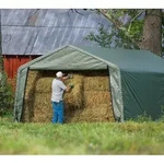 ShelterLogic Folien Weidezelt Zeltgarage | Gr&uuml;n | 610x380x260 cm - Gr&uuml;n