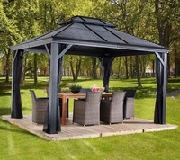 Sojag SJ04510, Sojag Mykonos 1014 | Pavillon mit festem Dach | mit Moskitonetz | 3x4