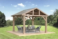Westmann YD12949, Westmann Holz Pavillon Yukon 1412 | Natur | 366x427x330 cm