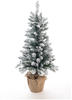 Evergreen Künstlicher Weihnachtsbaum Kunstschnee LED | Grün | 90 cm