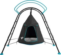 TP Toys TP848, TP Toys Stahl Kletterger&uuml;st mit H&auml;ngesessel UFO | Schwarz/Blau 