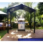 Palram - Canopia Aluminium Grillpavillon Austin BBQ 2400 | anthrazit | 181x240x249 cm