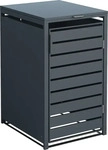 Westmann WMJGBC212-A-1, Westmann Metall M&uuml;lltonnenbox Kubus | 240 L | Anthrazit 