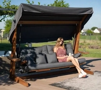 Westmann AS1001A, Westmann Irokoholz Hollywoodschaukel Luna 2600 | Anthrazit 