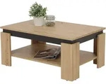 Couchtisch Artisan Eiche - schwarz 90 x 60 cm - TIM