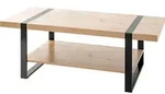 Couchtisch Eiche Optik 120 x 60 cm Kufengestell - Saragossa
