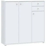 Kommode mit Schubladen wei&szlig; 109 cm - TEMPRA