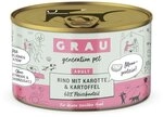 Grau Hund Rind mit Karotte & Kartoffel 200 g