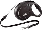 flexi New Classic Seil-Leine M 8m - schwarz