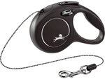 flexi New Classic XS Seil-Leine 3m - schwarz