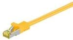 Goobay 1,5m RJ45 Patchkabel CAT 6A S/FTP (PiMF), 500 MHz, gelb