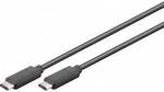 Goobay USB 3.1-Stecker (Typ C) > USB 3.1-Stecker (Typ C) [1,5m schwarz]