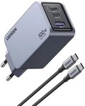 UGREEN Ladeger&auml;t Nexode Pro 100W GaN Adapter mit USB-C Ladekabel