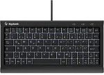 Keysonic KSK-3011ELC Super-Mini Tastatur, Kabelgebunden Integrierter Numernblock,