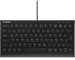 Keysonic KSK-5011ELC Super-Mini Tastatur, Kabelgebunden Hintergrundbeleuchtung,