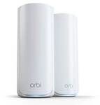 NETGEAR Orbi 770 Serie WiFi 7 Mesh-System 2er-Pack WLAN BE10800 Triband, 5x 2.5G LAN,