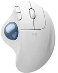 Logitech ERGO M575S Kabellose Trackball-Maus, wei&szlig;