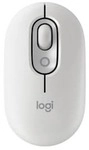 Logitech POP Mouse with emoji - WEI&szlig; 3 Easy-Switch-Kan&auml;le, 4 Tasten, Unterst&uuml;tzt