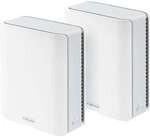 ASUS ZenWiFi BT8 WiFi 7 Mesh System 2er-Pack WLAN BE14000 Triband, 2x 2.5GbE + 2x