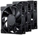 PHANTEKS M25-120 Gen2 PWM 3er-Pack schwarz | Geh&auml;usel&uuml;fter