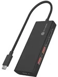 Icy Box 4-Port USB 3.2 Gen 2 Hub mit 2x Type-C und 2x Type-A