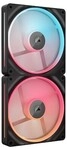 CORSAIR iCUE LINK LX140-R RGB 2er-Pack | Geh&auml;usel&uuml;fter
