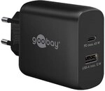 Goobay USB-C&trade; PD Dual-Schnellladeger&auml;t (45 W) schwarz