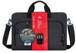 RivaCase Regent 8058 - Notebook-Tasche 17,3 Zoll & Maus, schwarz