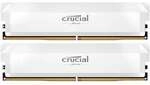 Crucial Pro OC Wei&szlig; 64GB Kit (2x32GB) DDR5-6000 CL40 UDIMM Gaming-Arbeitsspeicher -