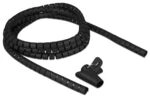 Delock Spiralschlauch mit Einziehwerkzeug 2,5 m x 15 mm schwarz