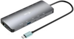 i-tec USB-C Metal Nano 3x Display Dock, 2x HDMI 1x USB-C video, PD 140W