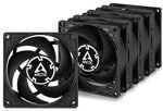 ARCTIC P8 Silent Black 5er-Pack | Geh&auml;usel&uuml;fter