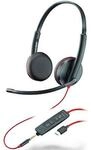 Poly Blackwire 3225 Headset, Stereo, USB-C und 3,5mm -Klinke, Unified Communication