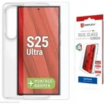 DISPLEX Real Glasschutzfolie + Handyh&uuml;lle Samsung Gal. S25 Ultra