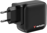 VERBATIM Mini GaN Netzladeger&auml;t 100W 4 Anschl&uuml;sse US/EU/UK ADP