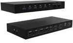 i-tec USB-C KVM Docking station for 3 Hosts, Dual Display, Power Delivery 1x 92W/2x